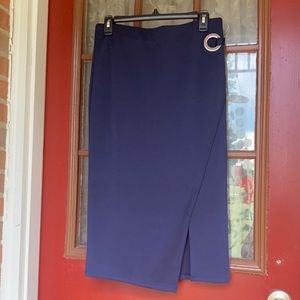 EUC sz S Alfani navy pencil skirt